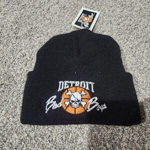 Detroit Bad Boys Skull Beanie - Black & Orange